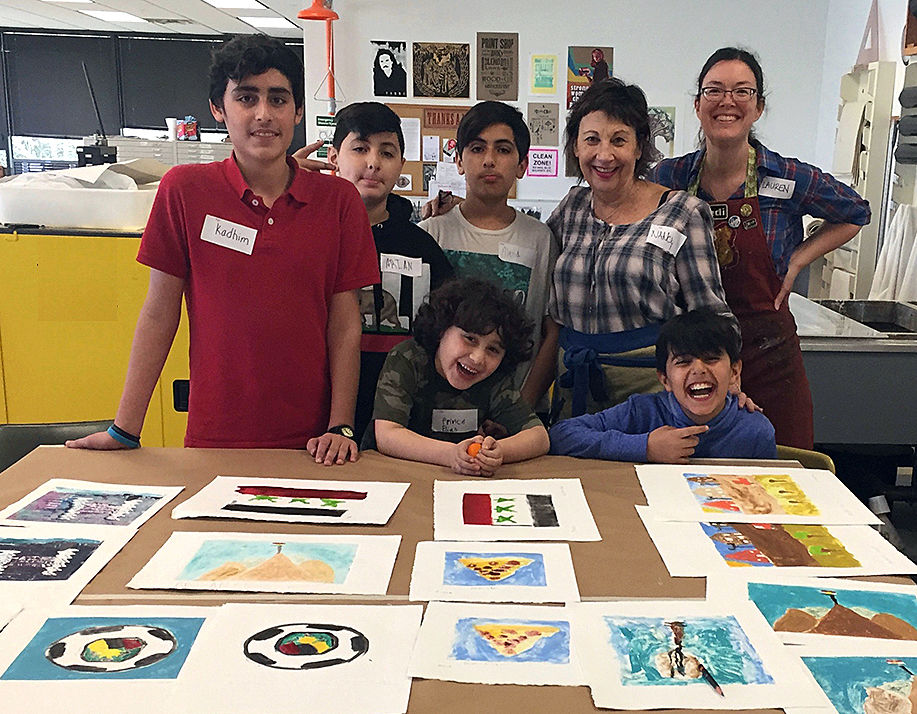 Monotype workshop with Lauren